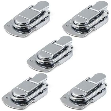 Fermeture à Levier Fermoir à Bascule Loquets Verrou 5 pcs Loquet à Bascule en Acier Inoxydable pour Coffret, Cadeaux Boîte, Tiroir, Armoire, Trousse médical, Coffre à Outils (1/5)