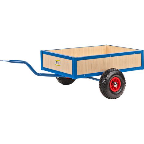 Anhänger zu Gokart Tretauto Gocart Rennkart Cart Tretkart blau Kinder Spielzeug