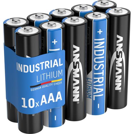 10x batterie ANSMANN Industrial Lithium AAA Micro 1,5V – FR3 (lot de 10) (1/7)