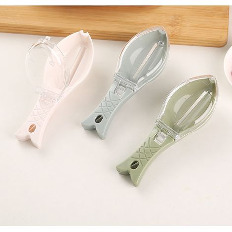 BDD Lot de 3 grattoirs à poisson grattoir à écailles de poisson brosse à écailles de poisson éplucheur de peau de poisson adapté pour la maison, la cuisine, le restaurant enlever les écailles de poiss