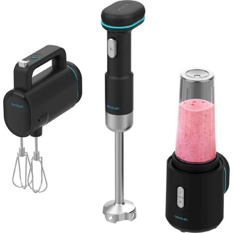 Batidora de mano cecotec portátil plata 180W 30 minutos uso (1/5)