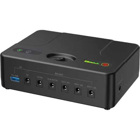 Nouvelles Sources D'Alimentation UPS Alimentation Sans Interruption Port de Sortie USB 5V2A pour la Fiabilité Modem/Routeurs 24000mah Prise UE (1/5)