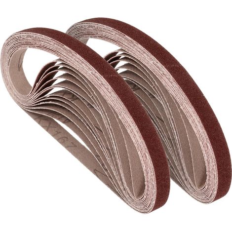 50 Pcs Bandes Abrasives 13mm x 457mm 120 Grain Papier Abrasif (1/5)
