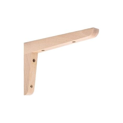 CIME Equerre moderne hêtre brut, 12.5x20cm (1/2)