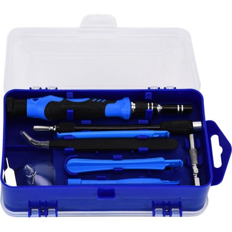 Kit de tournevis 115 en 1 magnétique multifonction précision bleu pour réparation électronique (1/5)