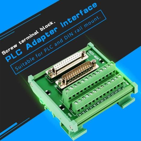 Connecteur de bornier - - Femelle et Mâle - Montage sur rail DIN - 91x86x52mm - Vert (1/4)