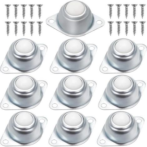 Roulettes de Meubles en Nylon - - Transfert à Billes - Pivotante - A platine (1/4)