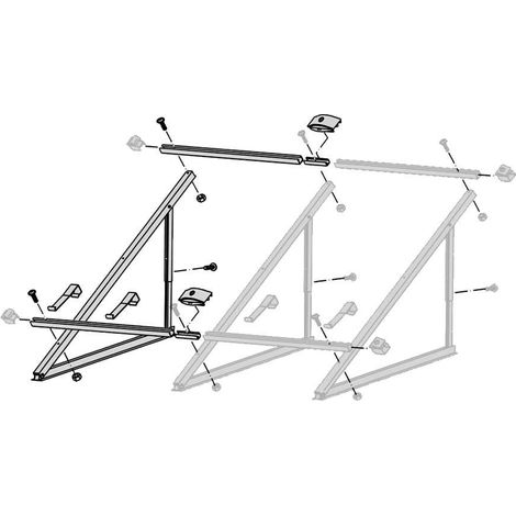 Bosch 8718531032 FKF4-2 Kit estensione per il montaggio con inclinazione da 30 a 60° di 1 collettore solare piano verticale aggiuntivo di ciascuna fila, per sistemi su tetto piano | Prezzi e offerte su Tavolla.com