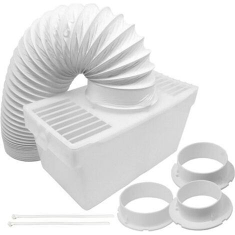 Kit universale per tubo di sfiato condensatore dell'asciugatrice con 3 adattatori (1,2 m) (1/5)