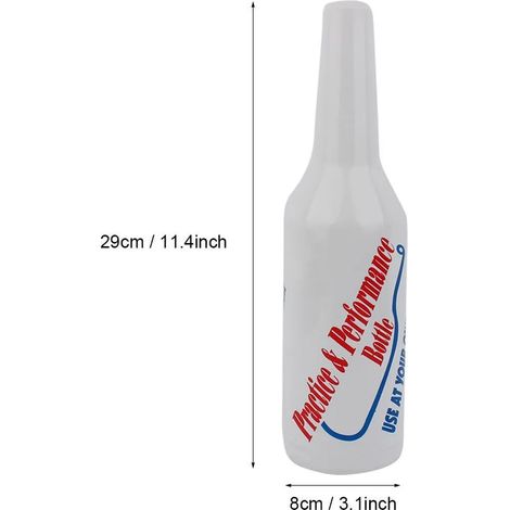 Bouteille d'entraînement colorée pour barmans, shaker à vin et à cocktails pour bars et pubs (blanc) (1/5)