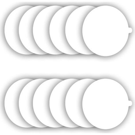 Refill discs for flea traps, 18 cm, replacement glue pads for most models of indoor flea traps, pack of 12 (1/4)