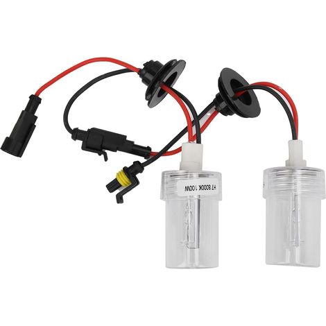 2 Pcs Durable Car Headlight Bulb Xenon H7 Socket 100W 8000K for 12V Vehicles (1/5)