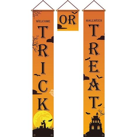 Halloween porte rideau couplet suspendu drapeau suspendu décoration centre commercial fenêtre western fantôme festival atmosphère mise en page (1/5)