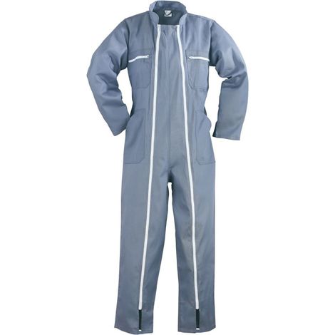 Combinaisons de travail WORKWEAR à double zips FACTORY gris TS - EURO PROTECTION - 74531