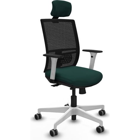 Chaise de bureau piqueras y crespo Yunquera blanche 120 Kg (1/2)