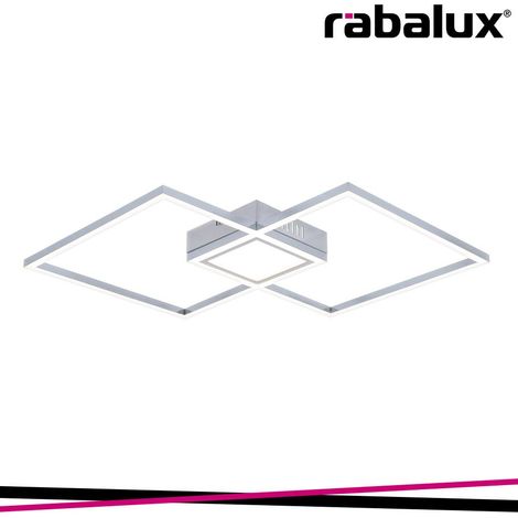 Plafoniera LED Rabalux Sirius 40W cromata quadrata 4000K (1/3)