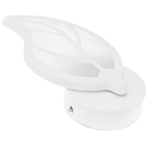 Lampadaire mural LED moderne en acrylique, forme feuille, décor chambre couloir, blanc chaud 12W, 85-265V (1/5)