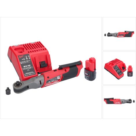 Milwaukee M12 FIR38-201 carraca sin cable 12 V 75 Nm 3/8" 1/4" + 1x batería recargable 2.0 Ah + cargador (1/5)