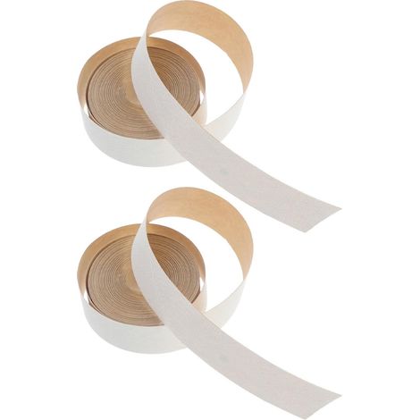 Ruban Décoratif en Tissu Beige pour Abat-jour, 2 Rouleaux Adhésifs Solide, Facile à Appliquer pour Réparation et Création de Bords Élégants (1/5)