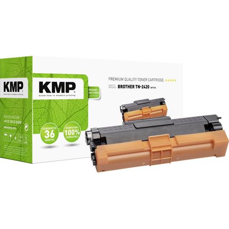 KMP Toner remplace Brother TN-2410, TN-2420, TN2410, TN2420 compatible noir 3000 pages B-T116