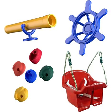 Spielturmzubehör Set Wickey für Kleinkinder mit Babysitz
