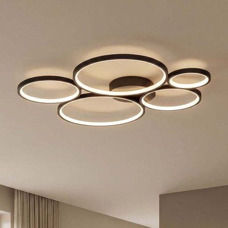 [GEBRAUCHT] B-Ware Trio Lighting Deckenleuchte Deckenlampe Rondo LED schwarz matt Switch Dimmer (1/2)