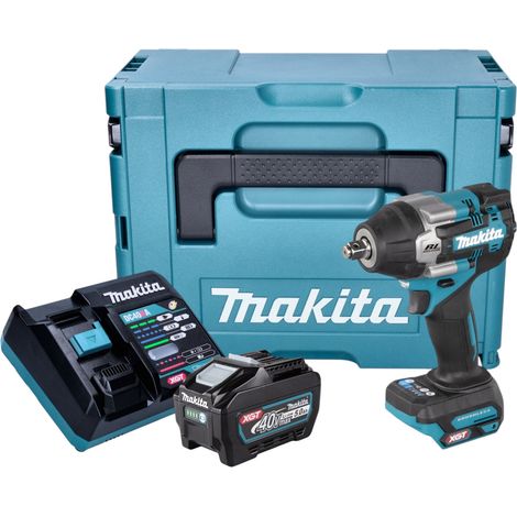 Makita TW 007 GT101 Llave de impacto sin cable 40 V máx. 760 Nm 1/2'' sin escobillas + 1x batería recargable 5,0 Ah + cargador + Makpac (1/5)