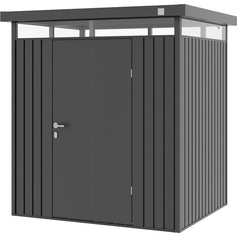 GFP Primeyard Abri de jardin en métal 180x150x205 cm armoire de jardin anthracite (1/5)