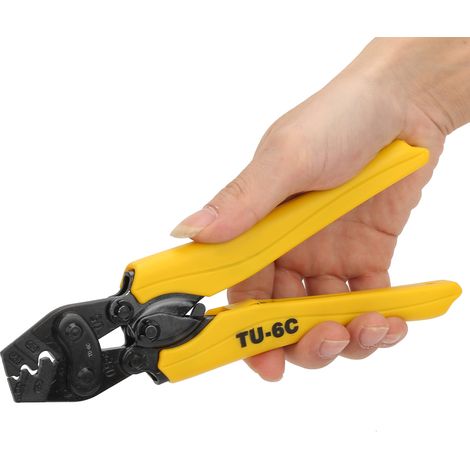 Hochwertige Crimpzange aus CR-V-Stahl für Aderendhülsen, 0,75–6 Zoll, 20–10 AWG (1/5)