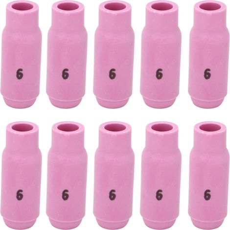 Lot 10 tasses céramique buse alumine – 10N48 6 – torche WP17/18/26 – TIG