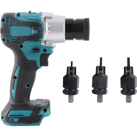 [JAMAIS UTILISÉ]Riveteuse électrique avec poignée antidérapante, machine à riveter électrique sans balais avec lumière LED (1/5)