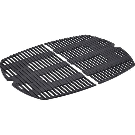 vhbw 2x Grille compatible avec Weber Q320, Q3200, Q3100, 586002, Q300, Q3000 barbecue, grill au gaz - fonte 45,8 x 32,1 x 2,8 cm (1/4)