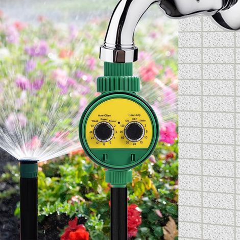 Digitaler automatischer Bewässerungstimer – programmierbar mit mehreren Zyklen für Garten, Rasen und Zimmer-/Gartenpflanzen, Batterie nicht im Lieferumfang enthalten (1/5)