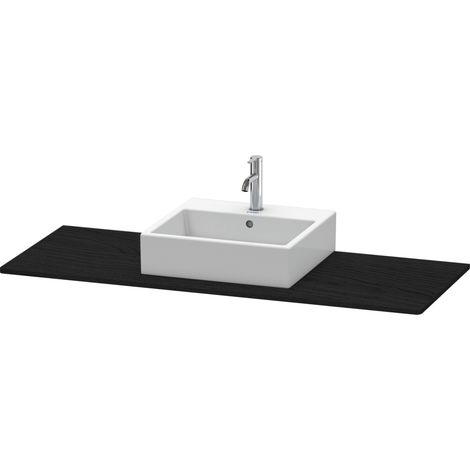 Duravit XSquare Konsole, 1 Ausschnitt mittig, 1400x16x550mm,