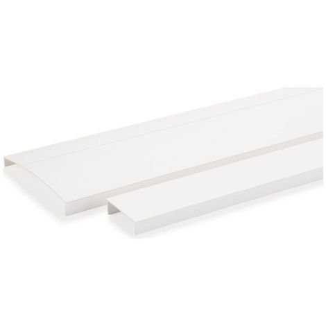 Obo Bettermann – Couvercle COFRALIS 2500mm en PVC – Accessoire pour goulotte électrique – Couleur blanc pur RAL 9010 (1/3)
