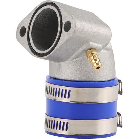 Modified blue intake manifold, compatible with GY6 150cc engine for quad, kart, beach buggy, horizontal intake pipe.