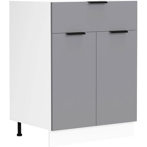 Meuble de cuisine B60 cm Armoire inférieure Fasola 82x60x46 - VCM
