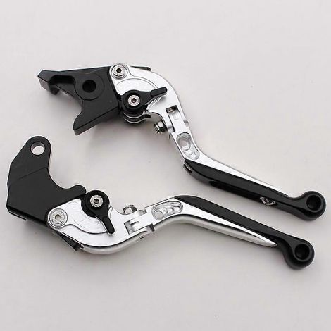 Convient pour la moto Suzuki DL650/V-STROM DL650XT, levier de frein, d'embrayage et de klaxon modifié au guidon (argent 3) (1/5)