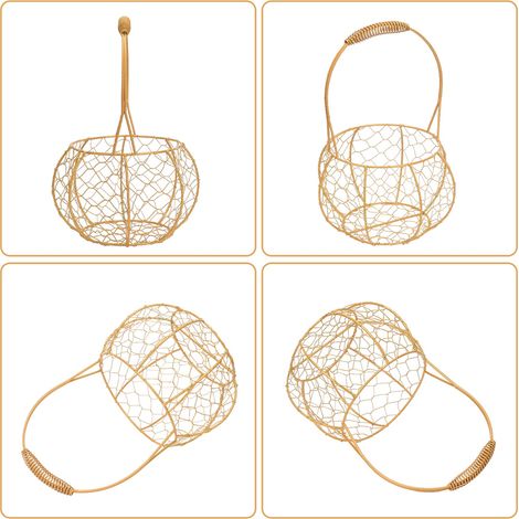 Panier en fil métallique pour mariage, boîte à bonbons cadeau événement (1/5)