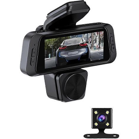 Caméra embarquée ABS pour voitures avec caméra avant HD 1080p, caméra intégrée 480p, contrôle via application Wi-Fi. (1/5)