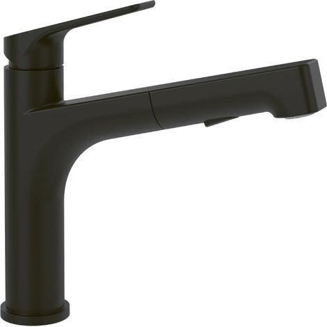 Grifo de cocina con rociador Junis Sky Shower de Villeroy & Boch, color negro mate (1/5)
