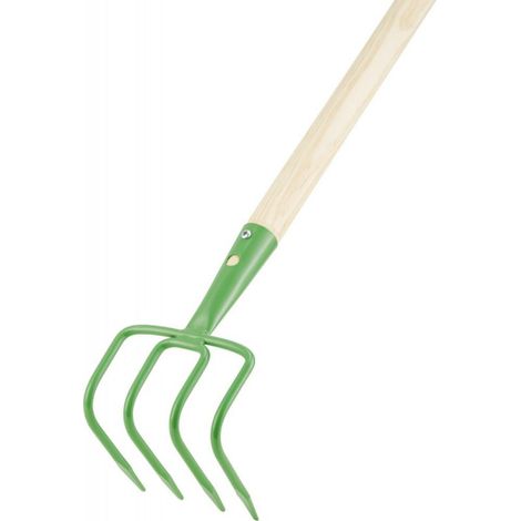 Binette per campi e giardino 4 denti con manico
