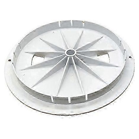 Couvercle de filtre de piscine, blanc, durable, 2,5 cm d'épaisseur, couvercle de bonde universel. (1/5)
