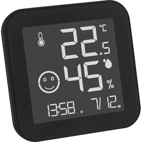 TFA Dostmann BLACK & WHITE Thermo-hygromètre noir 30.5054.01 S575302 (1/5)