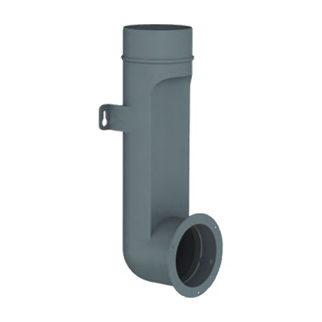 Econoname – Plenum terminal coudé pour bouche Diam 80 mm – PTC7580 – Hauteur 300 mm – Pour conduit 75 mm – Gaine VMC