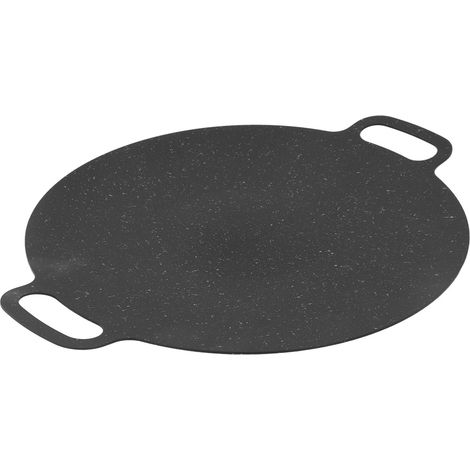 Poêle à Griller Coréenne Antiadhésive Rond Barbecue Fer Intérieur Extérieur Cuisson 25cm / 9.84in (1/5)