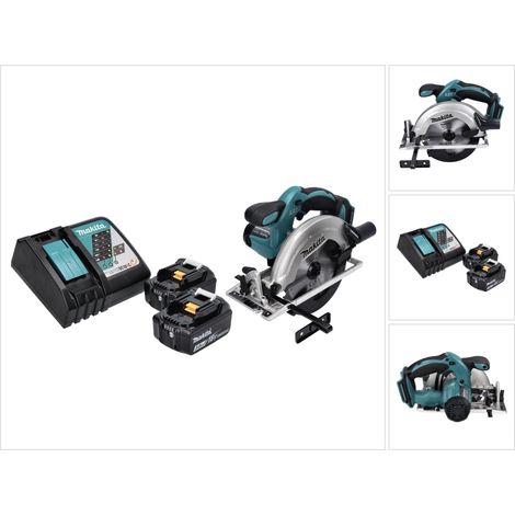 Makita DSS 611 RF Akku Handkreissäge 18 V 165 mm + 2x Akku 3,0 Ah + Ladegerät