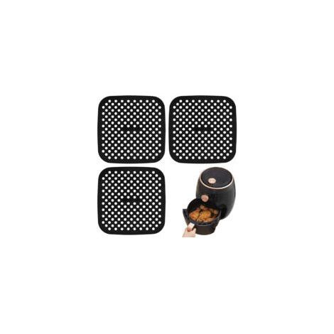 3 Pièces Tapis Silicone Air Fryer, 8,5in Tapis pour Friteuse à Air Silicone , Tapis en Silicones Réutilisables Airs Fryer Liner pour la Cuisson (1/5)