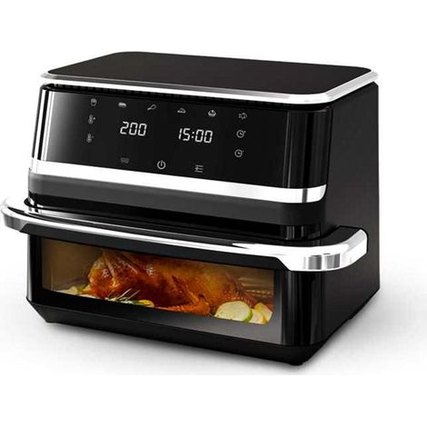 Friteuse sans huile 12L - 2000W - 6 programmes, 80-200°C, Écran tactile - minuterie - protection contre la surchauffe