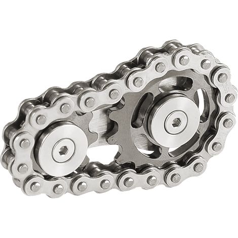 Chaîne de vélo, pignon et roue libre anti-stress – Jouet de chaîne à engrenages pour bicyclette, pièces de rechange (1/5)